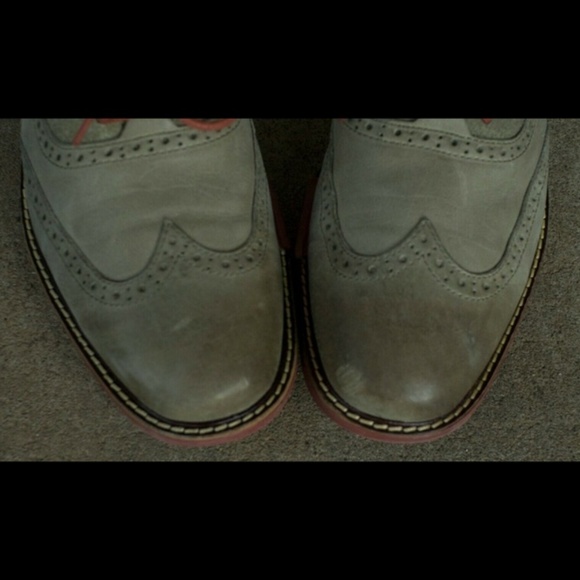 COLE HAAN Mens Oxford Olive Green Leather & Suede main image 6